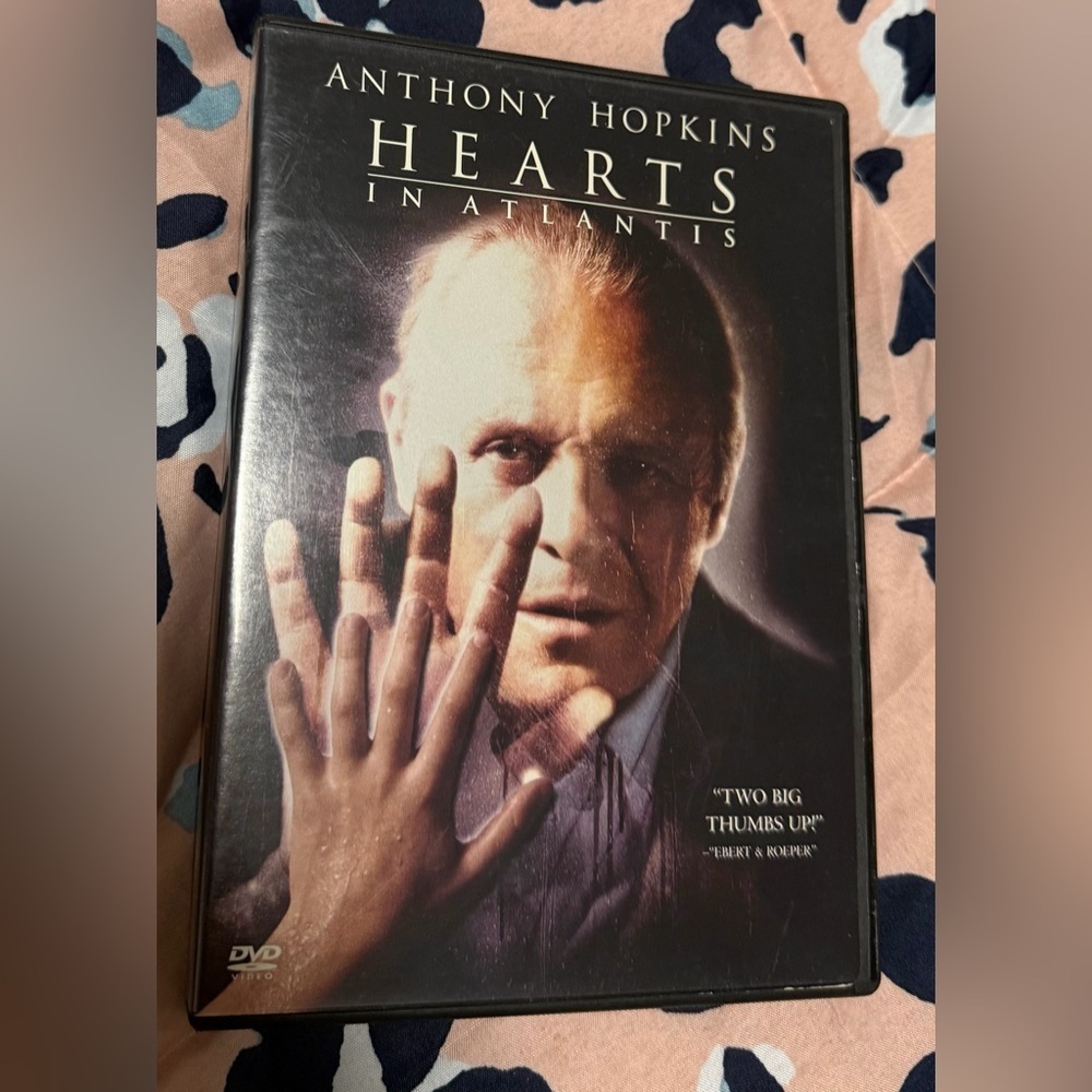 Hearts in Atlantis, 2001 DVD starring Anthony Hopkins by Stephen King
